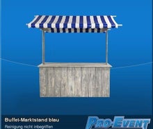 Buffet-Marktstand (mit Rot, Blau oder Gelben Dach)