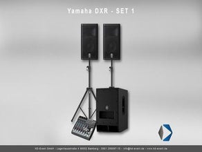 Yamaha DXR Set 1 | Aktives Lautsprechersystem | PA Anlage für 70 Personen