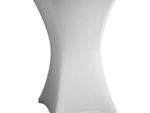 Stehtisch mieten inklusive Husse, Ø 80cm, Kombi-Angebot für 3 Tage