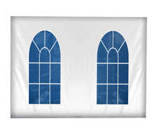Seitenwand 5 m mit 2 Rundbogenfenstern weiß (Mastertent) mieten – Servicematerial
