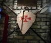 Hellebarde & Wappenschild, Schilder, Wappen, Mittelalter, Krieg