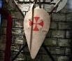 Hellebarde & Wappenschild, Schilder, Wappen, Mittelalter, Krieg
