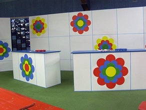 70er Jahre Blumen Lounge - Kulisse