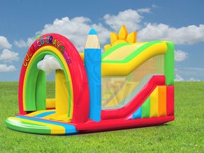 Hüpfburg "Buntstifte Multiplay" 4,60 x 4,30 m