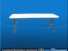 Kunststoff Buffettisch rechteckig 178cm