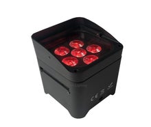Akku Floorspots 6x18 Watt RGBWA+UV, indoor