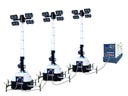 Flutlichtmast  - Lichtmast - Lichtgiraffe - Notbeleuchtung  4x320 Watt LED  Beleuchtungsfläche 5000 qm²,  Lichtpunkthöhe 9 Meter - Galerie - Bild 1