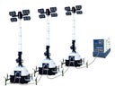 Flutlichtmast - Lichtmast - Lichtgiraffe - Notbeleuchtung 4x320 Watt LED Beleuchtungsfläche 5000 qm², Lichtpunkthöhe 9 Meter - Galerie - Bild 1