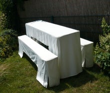 Husse für Festzelt-Garnitur 50 cm in champagner