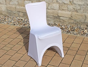 Stuhlhussen mieten – weiße Stretchhussen für Hochzeit, Bankett & Event