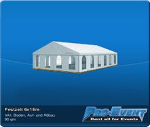 Festzelt 6x15m