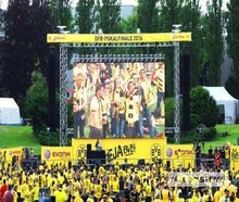 LED Video Wand für die Fussball EM -  5,76m x 3,45m (20m²) - PUBLIC VIEWING