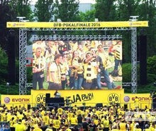LED Video Wand für die Fussball EM - 5,76m x 3,45m (20m²) - PUBLIC VIEWING