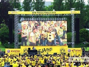 LED Video Wand für die Fussball EM - 5,76m x 3,45m (20m²) - PUBLIC VIEWING