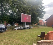 LED-Wand, Videowall, LED-Trailer, Leinwand