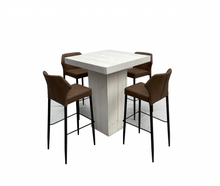 Woodlounge Stehtischset Cognac 4P. mieten – Stehtisch, Bistrotisch, Hochtisch, Partytisch, Miettisch