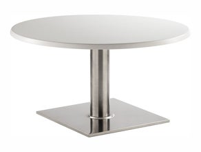 Beistelltisch Taksim, weiß, rund Ø 80 cm