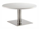 Beistelltisch Taksim, weiß, rund Ø 80 cm