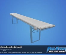 Polsterauflage Leder weiß