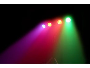 LED Lichtanlage mit 4 x 36 Watt, inklusive Fußcontroller - JB-Systems COB-4 Bar