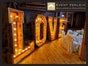 1,9 m XXL Love Letters Schriftzug Buchstaben Hochzeitsdekoration Außen und Innen für Hochzeiten - Galerie - Bild 2