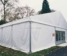 Festzelt 8m x 15m weiß mit 50% Sprossenfenster
