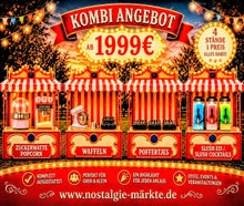 Nostalgie Jahrmarkt für Ihr Firmenevent mieten ! Für ca. 50 Personen ! Popcorn  /  Zuckerwatte  /  Mandelstand, Waffelstand, Poffertjes Stand, Slush-Eis Stand, Slush- Cocktailstand