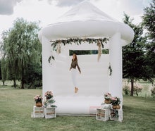 weiße Hüpfburg Hochzeitshüpfburg