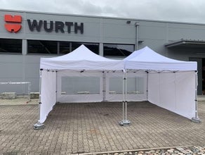 Pavillionzelt 6 x 4,5 m (Festzelt) - optional Stehtische und Festzeltgarnituren