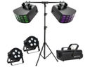Lichtset B LED Lichtanlage Lichttechnik Licht Partybeleuchtung Scheinwerfer Nebelmaschine