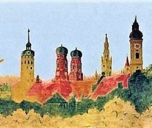 München - Kulisse - Dekoration - Über den Dächern von München,