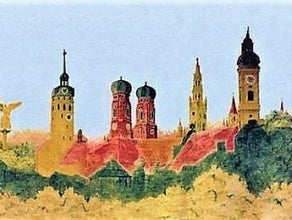 München - Kulisse - Dekoration - Über den Dächern von München,