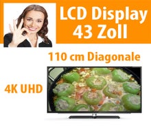 43" LCD 4K Display Flachbildschirm Fernseher TV Monitor 4K Ultra HD
