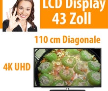 43" LCD 4K Display Flachbildschirm Fernseher TV Monitor 4K Ultra HD