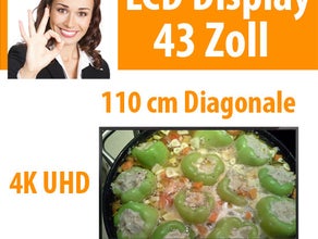 43" LCD 4K Display Flachbildschirm Fernseher TV Monitor 4K Ultra HD