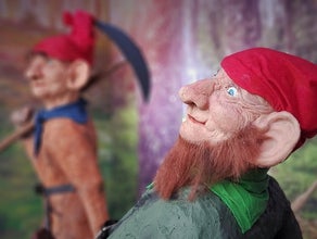 Märchen Diorama Zwerge - Wichtel, Märchen Dekoration