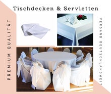 Servietten, Tischdecken rund, Tischdecken eckig, versch. Farben, Tischdecken für Banketttische, Tischdecke eckig 130x170cm, Tischdecke eckig 130x190cm, Tischdecke 130x220cm, Tischdecken farbig bodenlang 300cm, Tischwäsche, Stoffservietten