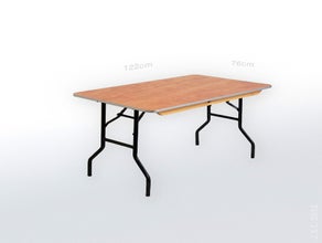 Bankettisch Rechteckig 1,22 x 0,76 x 0,76 oder 1,63 x 0,76 x 0,76