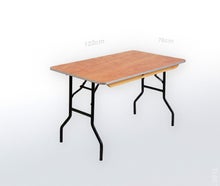 Bankettisch Rechteckig 1,22 x 0,76 x 0,76 oder 1,63 x 0,76 x 0,76