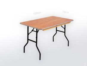 Bankettisch Rechteckig 1,22 x 0,76 x 0,76 oder 1,63 x 0,76 x 0,76