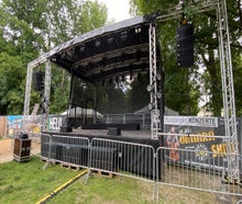 Trailer Bühne - Rundbogenbühne 8x6m