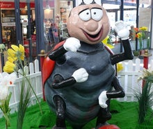 2m groß, Käfer, Frühlings Figur, Marienkäfer, Mariechenkäfer, Frühlingsdekoration, Frühling