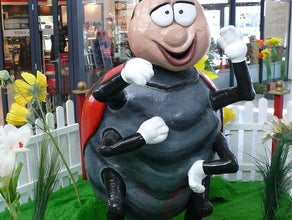 2m groß, Käfer, Frühlings Figur, Marienkäfer, Mariechenkäfer, Frühlingsdekoration, Frühling