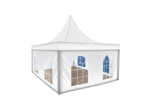 Pagode 5 x 5 m  mit Boden mieten – Veranstaltungszelt, Festzelt, Eventzelt, Partyüberdachung