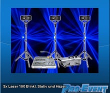3x Laser 150 B inkl, Stativ und Hazer