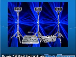 3x Laser 150 B inkl, Stativ und Hazer