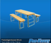 Festzeltgarniturset 50 cm