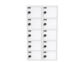 Schließfachschrank - 10 Fach Weiß mieten – Sonstige Garderobe- & Kleidungsstücke
