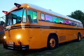 California School Bus historischer Bus von 1960....XXL Stretchlimo ...cooler geht nicht!