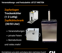 🍺 Mobile Zapfanlage & Kühlschrank - Verleih für Events, Feste & Gastronomie